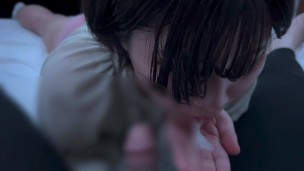 口の中に大量に射精されるショートヘア女子♡bloujob cuminmouth