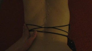 Amateur cumshot quickie