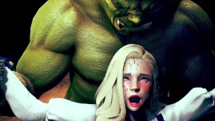 Big ork fuck with the beautiful girl at the cave – HMV 3d hentai animation