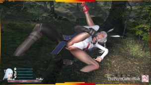 Bunny Girl Cosplay loves it outside- Sword X Hime Gameplay