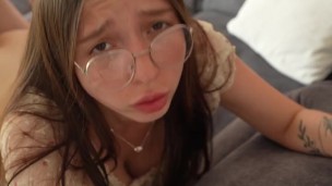 College teen asked me to cum on her face