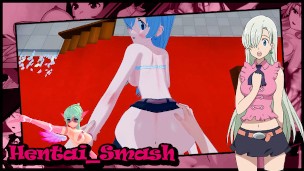 Elizabeth Liones POV doggystyle fuck in church – Seven Deadly Sins Hentai.