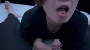 Erotic girlfriend excitedly says “delicious” as she is made to suck deep into her mouth.