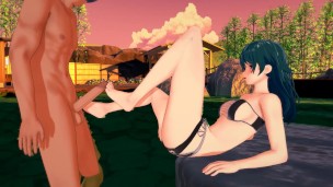 Fire Emblem – Byleth (female) footjob