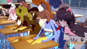 Furry Hentai 3D Yiff – Orgy Furry in a Classroom