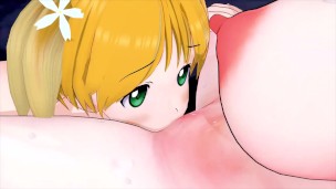 LESBIAN SAKURA TRICK YUU SONODA X HARUKA TAKAYAMA (3D HENTAI)
