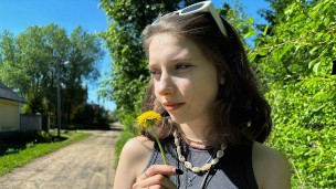 Met a Ukrainian schoolgirl on the street and fucked her on the same day