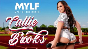 MYLF Of The Month – Callie Brooks Provides A Sneak Peek Into Her Sex Life And Rides A Lucky Cock