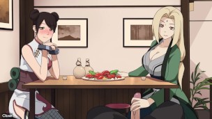 Naruto – Kunoichi Trainer – Part 19 – Tsunade Handjob Under Table By LoveSkySanX