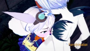 Ratchet & Clank Pokemon Hentai – Lombax Rift having sex with Cinderace