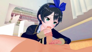 Ruka Sarashina Kanojo Okarishimasu 3D HENTAI 1/8