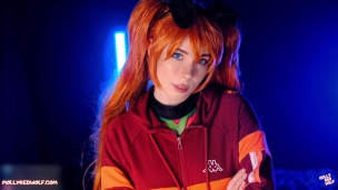 Sloppy Blowjob and Pussy Creampie. Evangelion Asuka Langley – MollyRedWolf