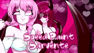 Speed Paint – Sarvente in swimsuit