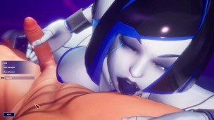 Subverse sex med Demi brystvorte slikning og cum på tungen [Gameplay]