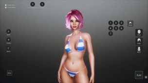 SunbayCity [SFM Hentai game] Ep.1 Wandering around in a sexy red one piece swimsuit in a GTA parody