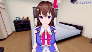 Tokino Sora and I have intense sex in the bedroom. – Hololive VTuber POV Hentai