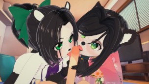 (3D Hentai)(Furry)(World of Warcraft) Sex with Pandarens