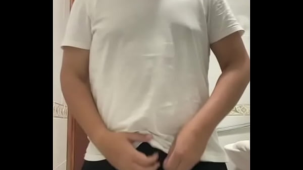 quickie jerk in the bathroom