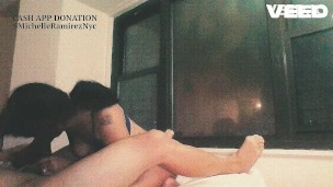 BLOW JOB AT THE WINDOW NEIGHBORS WATCH FROM OUTSIDE PEEPING CAUGHT