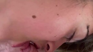 British PAWG Slutwife Riding Cuck Hubby’s Dick After Stuffing Her Panties In His Mouth