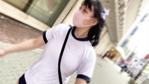 【Ｉカップ変態女子大生とうふ】ノーブラランニング渋谷で体操着ブルマでセンター街を疾走・後編💖