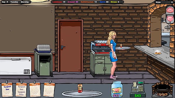 hard everyday life of a waitress girl. Game Name here: Ptre0n L sd131313