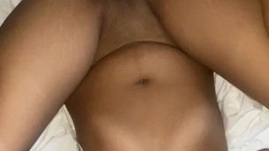 Poor boy, cumshot came early😄 licking his balls while he admire my body