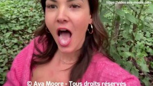 PORNO REALITÉ – Tu me trouves, je te suce! 3 inconnus me croisent et je les pompe dans un bois