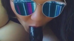 Sloppy BJ with Huge Tits, , and Fangs