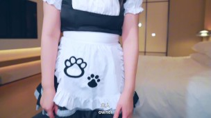 淫荡女仆的肉体服务·随时供给主人中出内射～完整版关注fansly，互动关注推特哦！