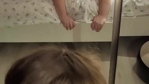 NERDY GIRL FROM TINDER is very shy because I filmed how I fucked her fat pussy