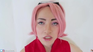 Sakura Haruno Ahegao Blowjob V.2 (NARUTO COSPLAY)
