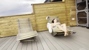 She kept eye contact while stroking me on the roof 👀 Full video on profile