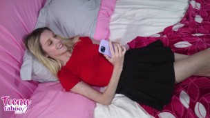 Stepdaughter Maria Anjel Takes Stepdad Cock In Her Tight Teen Pussy